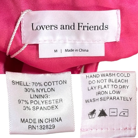 Lovers + Friends - NWT, Women’s Mini Lace ‘Rosanna’ Dress - Paradise Pink Medium - Picture 17 of 17